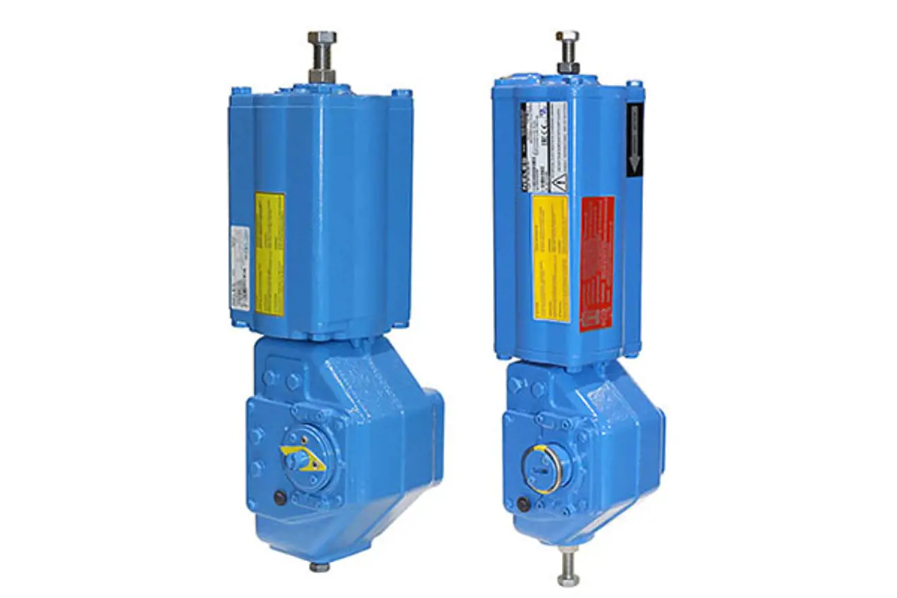 Valmet B1JU16/55CL and B1CU12/55L pneumatic actuator for industrial control valves